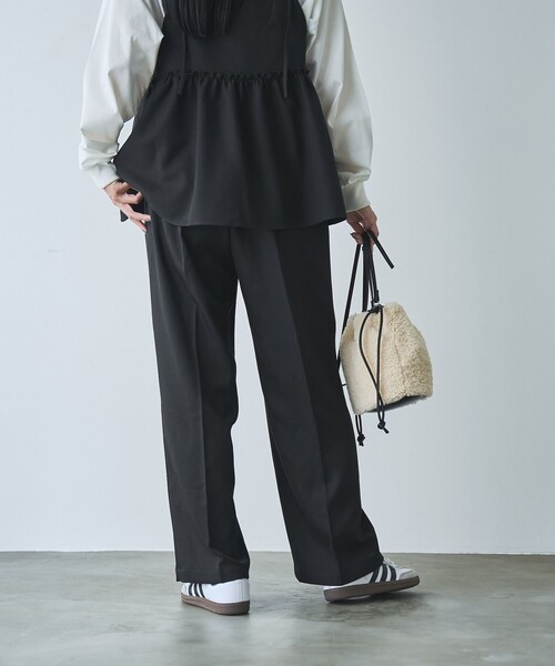 coen（コーエン）の「【そうコレ! 】ウールライクキャミソールセットアップ（サロペット/オーバーオール・レディース・ブラック/モカ/ベージュ・L/M）」の22枚目の写真