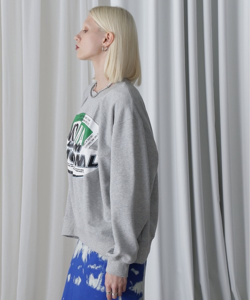 OKIRAKU(オキラク)の「(OKIRAKU×ROSEBUD)パネル グラフィック スウェット(スウェット・レディース・ブラック/グレー・FREE)」の14枚目の写真