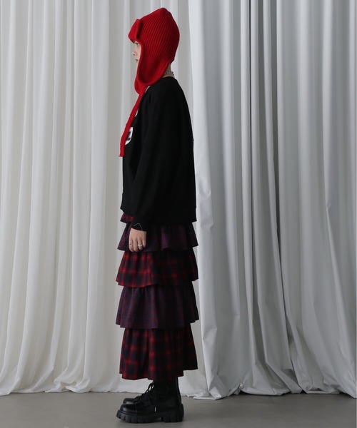 OKIRAKU(オキラク)の「(OKIRAKU×ROSEBUD)パネル グラフィック スウェット(スウェット・レディース・ブラック/グレー・FREE)」の4枚目の写真