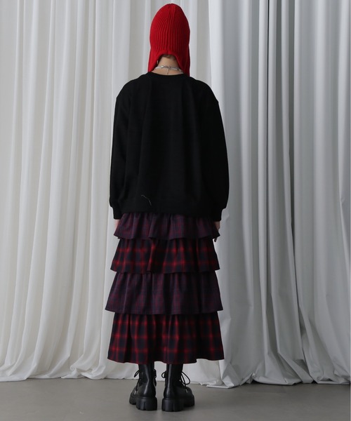 OKIRAKU(オキラク)の「(OKIRAKU×ROSEBUD)パネル グラフィック スウェット(スウェット・レディース・ブラック/グレー・FREE)」の5枚目の写真