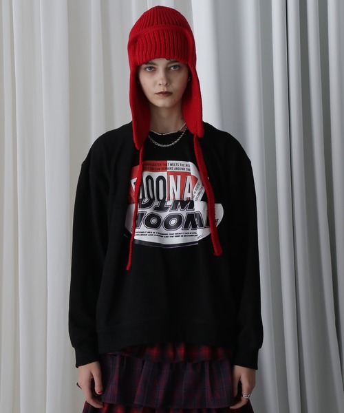 OKIRAKU(オキラク)の「(OKIRAKU×ROSEBUD)パネル グラフィック スウェット(スウェット・レディース・ブラック/グレー・FREE)」の6枚目の写真