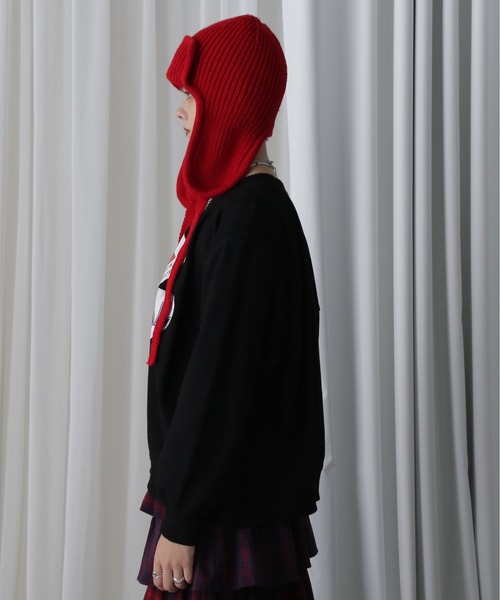 OKIRAKU(オキラク)の「(OKIRAKU×ROSEBUD)パネル グラフィック スウェット(スウェット・レディース・ブラック/グレー・FREE)」の7枚目の写真