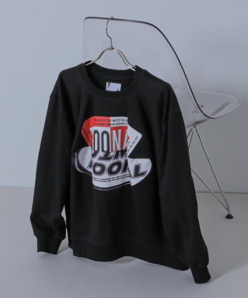 OKIRAKU(オキラク)の「(OKIRAKU×ROSEBUD)パネル グラフィック スウェット(スウェット・レディース・ブラック/グレー・FREE)」の9枚目の写真