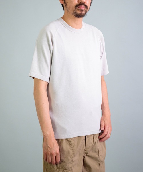 OMNIGOD（オムニゴッド）の「[OMNIGOD mens / オムニゴッド] KLフライス ラグランショートスリーブティーシャツ（Tシャツ/カットソー・メンズ・ブラック/ネイビー/ホワイト/シルバー・3/2/4）」の6枚目の写真