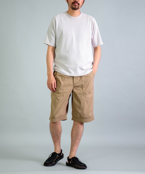 OMNIGOD（オムニゴッド）の「[OMNIGOD mens / オムニゴッド] KLフライス ラグランショートスリーブティーシャツ（Tシャツ/カットソー・メンズ・ブラック/ネイビー/ホワイト/シルバー・3/2/4）」の7枚目の写真