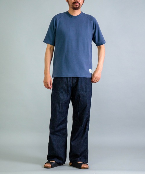 OMNIGOD（オムニゴッド）の「[OMNIGOD mens / オムニゴッド] KLフライス ラグランショートスリーブティーシャツ（Tシャツ/カットソー・メンズ・ブラック/ネイビー/ホワイト/シルバー・3/2/4）」の11枚目の写真