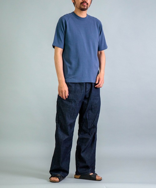 OMNIGOD（オムニゴッド）の「[OMNIGOD mens / オムニゴッド] KLフライス ラグランショートスリーブティーシャツ（Tシャツ/カットソー・メンズ・ブラック/ネイビー/ホワイト/シルバー・3/2/4）」の12枚目の写真