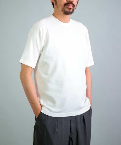 OMNIGOD（オムニゴッド）の「[OMNIGOD mens / オムニゴッド] KLフライス ラグランショートスリーブティーシャツ（Tシャツ/カットソー・メンズ・ブラック/ネイビー/ホワイト/シルバー・3/2/4）」の16枚目の写真