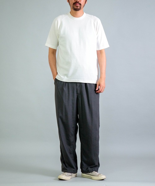 OMNIGOD（オムニゴッド）の「[OMNIGOD mens / オムニゴッド] KLフライス ラグランショートスリーブティーシャツ（Tシャツ/カットソー・メンズ・ブラック/ネイビー/ホワイト/シルバー・3/2/4）」の17枚目の写真