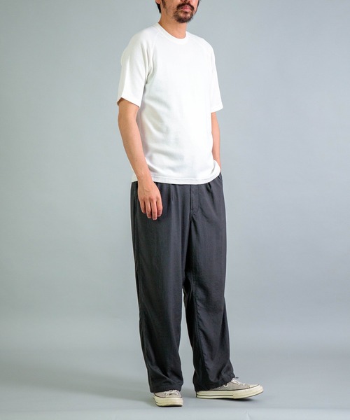 OMNIGOD（オムニゴッド）の「[OMNIGOD mens / オムニゴッド] KLフライス ラグランショートスリーブティーシャツ（Tシャツ/カットソー・メンズ・ブラック/ネイビー/ホワイト/シルバー・3/2/4）」の18枚目の写真