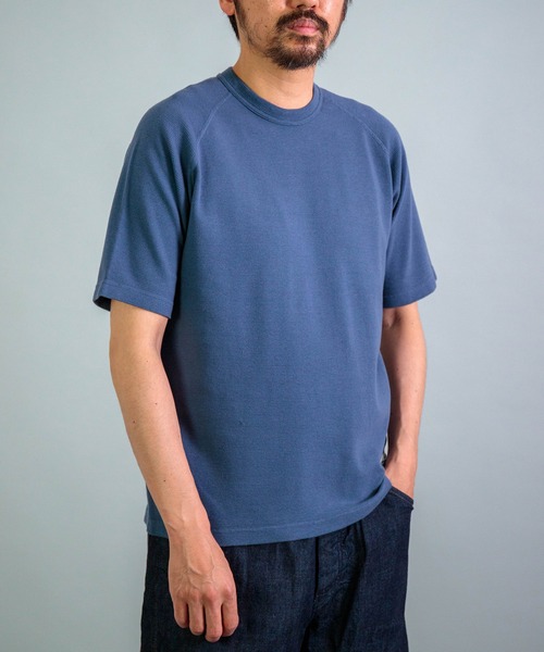 OMNIGOD（オムニゴッド）の「[OMNIGOD mens / オムニゴッド] KLフライス ラグランショートスリーブティーシャツ（Tシャツ/カットソー・メンズ・ブラック/ネイビー/ホワイト/シルバー・3/2/4）」の10枚目の写真