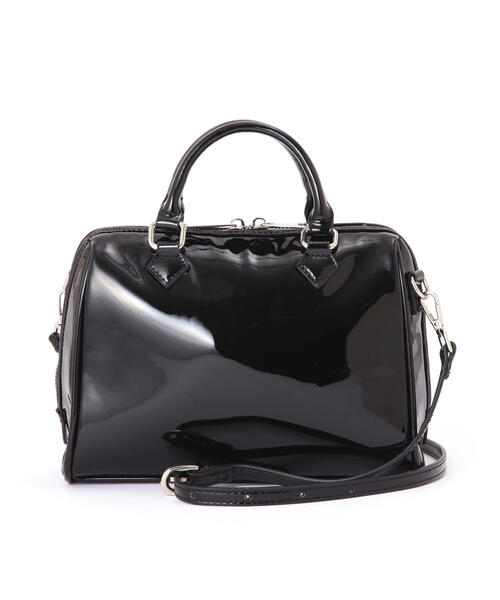 FREE'S MART(フリーズマート)の「◆エナメルミニボストン(ショルダーバッグ・レディース・ベージュ/ブラック・フリ-)」の17枚目の写真