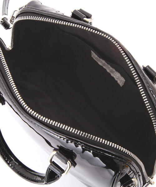 FREE'S MART(フリーズマート)の「◆エナメルミニボストン(ショルダーバッグ・レディース・ベージュ/ブラック・フリ-)」の11枚目の写真