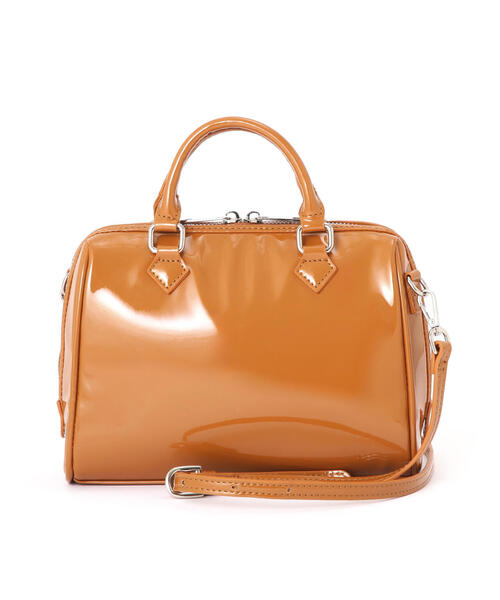 FREE'S MART(フリーズマート)の「◆エナメルミニボストン(ショルダーバッグ・レディース・ベージュ/ブラック・フリ-)」の15枚目の写真