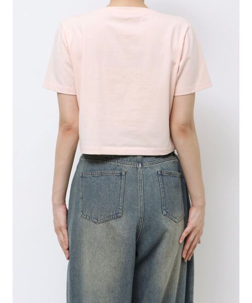 CALNAMUR(カルナムール)の「ピグレットリボンビジューTシャツ(Tシャツ/カットソー・レディース・ピンク/オフホワイト/イエロー・FREE)」の10枚目の写真