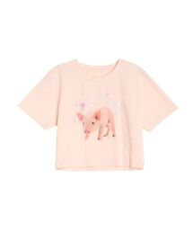 ピグレットリボンビジューTシャツ