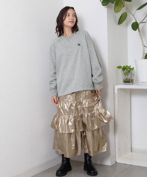 POU DOU DOU（プードゥドゥ）の「ランダムフリルスカート（スカート・レディース・ブロンズ/ブラック・M）」の17枚目の写真