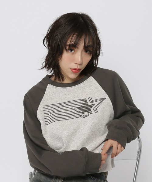 3.3 Field Trip （3.3フィールドトリップ）の「3.3 Field Trip／スターロゴプルオーバー（スウェット・レディース・クリーム/グレー・FREE）」の2枚目の写真