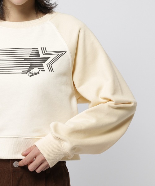 3.3 Field Trip （3.3フィールドトリップ）の「3.3 Field Trip／スターロゴプルオーバー（スウェット・レディース・クリーム/グレー・FREE）」の12枚目の写真