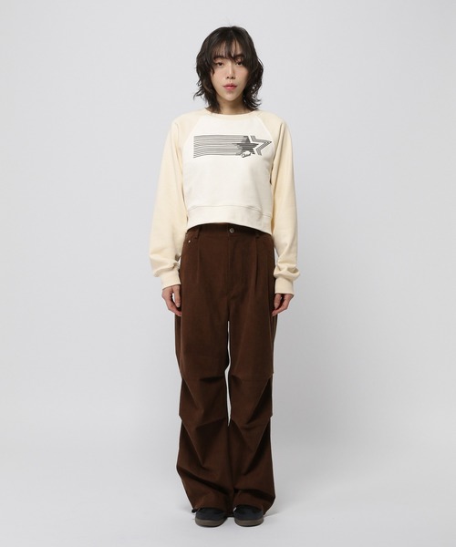 3.3 Field Trip （3.3フィールドトリップ）の「3.3 Field Trip／スターロゴプルオーバー（スウェット・レディース・クリーム/グレー・FREE）」の19枚目の写真