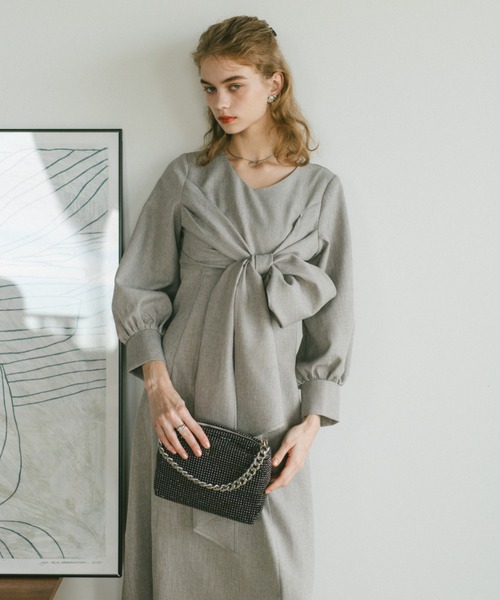 ECREL（エクレール）の「スクエアビジューミニバッグ（ショルダーバッグ・レディース・ブラック/シルバー・FREE）」の18枚目の写真