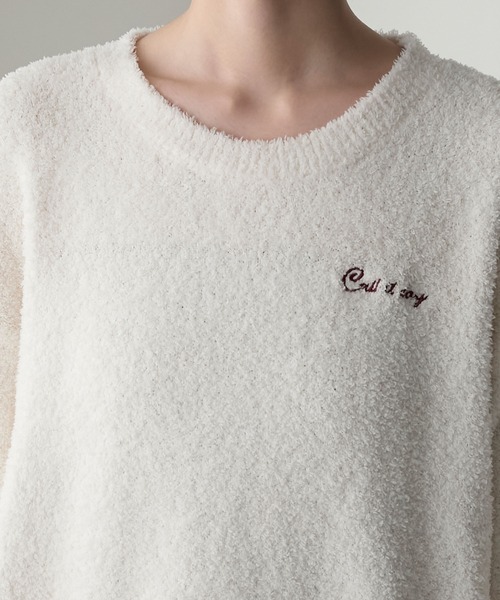 【forksy.】ルームウェア ロゴ刺繍プルオーバー＆ハート柄ショートパンツセット（ルームウェア/パジャマ）｜forksy.（フォルクシー）