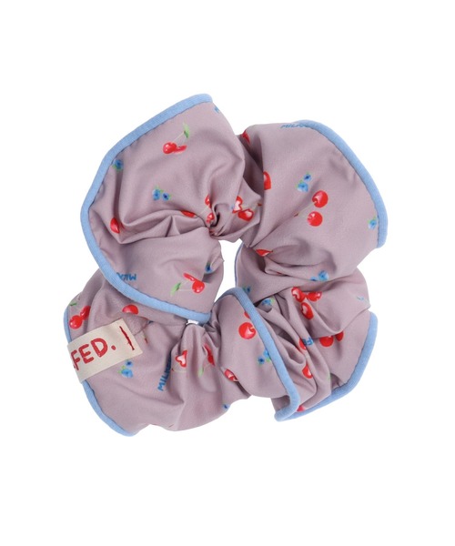 MILKFED.（ミルクフェド）の「CHERRY PATTERN SCRUNCHIE（シュシュ・レディース・グレー/オフホワイト・ONE SIZE）」の4枚目の写真