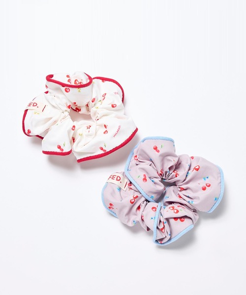 MILKFED.（ミルクフェド）の「CHERRY PATTERN SCRUNCHIE（シュシュ・レディース・グレー/オフホワイト・ONE SIZE）」の17枚目の写真