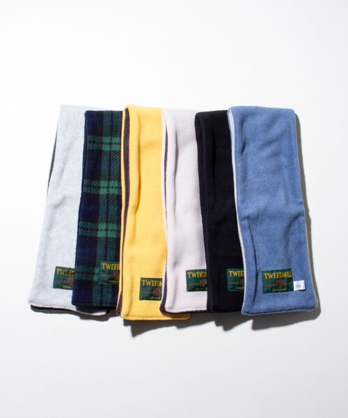 TWEED MILL（ツイードミル）の「【TWEED MILL/ツイードミル】GLOSTER別注 差し込みFLEECE SCARF マフラー（マフラー・メンズ・ブラック/グレー/オフホワイト/イエロー/ブルー/ブルー系その他・FREE）」の7枚目の写真