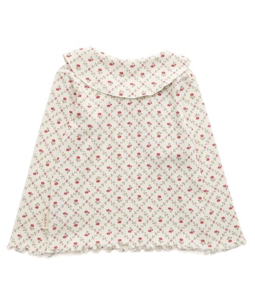 Seraph（セラフ）の「【ジュニア対応】セーラーカラーリブトップス（Tシャツ/カットソー・キッズ・ベージュ/サックスブルー/オフホワイト/ピンク・100/140/130/120/110/90/80）」の7枚目の写真