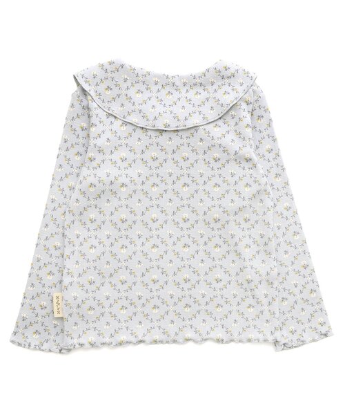 Seraph（セラフ）の「【ジュニア対応】セーラーカラーリブトップス（Tシャツ/カットソー・キッズ・ベージュ/サックスブルー/オフホワイト/ピンク・100/140/130/120/110/90/80）」の9枚目の写真