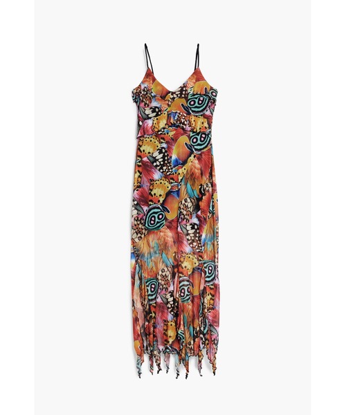 Desigual(デシグアル)の「CLOCHLACROIX サイケデリックプリントフリンジワンピース(ワンピース・レディース・マルチ・S/M/XL/XS/L)」の7枚目の写真