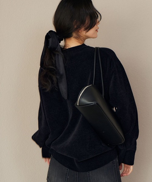 BARNYARDSTORM(バンヤードストーム)の「BARNYARDSTORM / ベロアリボンヘアアクセ(ヘアゴム・レディース・ブラック・FREE)」の5枚目の写真