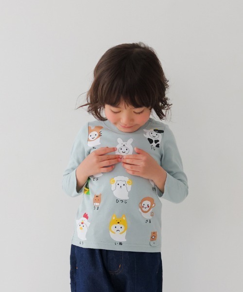 CHEEK ROOM（チークルーム）の「CHEEK ROOM/チークルーム 干支おばけロングＴシャツ（Tシャツ/カットソー・キッズ・ピンク/サックスブルー/グリーン・80ｃｍ/90cm/100cm/110cm/120cm/130cm）」の15枚目の写真