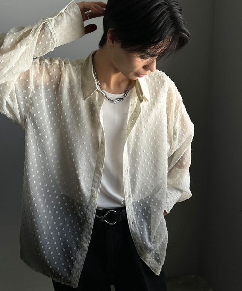 classicalelf(クラシカルエルフ)の「トレンド感漂うユニセックスが嬉しい!!オーバーシャツ(シャツ/ブラウス・レディース・ブラック/アイボリー/ブルー・LARGE/MEDIUM/SMALL/X-LARGE)」の7枚目の写真