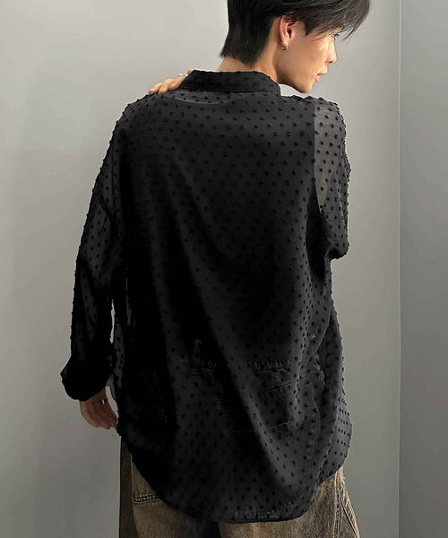 classicalelf(クラシカルエルフ)の「トレンド感漂うユニセックスが嬉しい!!オーバーシャツ(シャツ/ブラウス・レディース・ブラック/アイボリー/ブルー・LARGE/MEDIUM/SMALL/X-LARGE)」の20枚目の写真