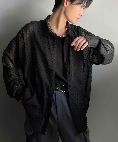 classicalelf(クラシカルエルフ)の「トレンド感漂うユニセックスが嬉しい!!オーバーシャツ(シャツ/ブラウス・レディース・ブラック/アイボリー/ブルー・LARGE/MEDIUM/SMALL/X-LARGE)」の15枚目の写真