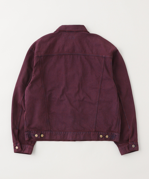 JOURNAL STANDARD J.S HOMESTEAD（ジャーナルスタンダードホームステッド）の「J.S.Homestead / ブリーチカラー デニムトラッカー（デニムジャケット・メンズ・パープル・MEDIUM/LARGE）」の8枚目の写真