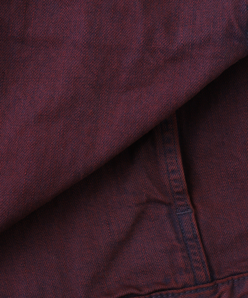 JOURNAL STANDARD J.S HOMESTEAD（ジャーナルスタンダードホームステッド）の「J.S.Homestead / ブリーチカラー デニムトラッカー（デニムジャケット・メンズ・パープル・MEDIUM/LARGE）」の9枚目の写真