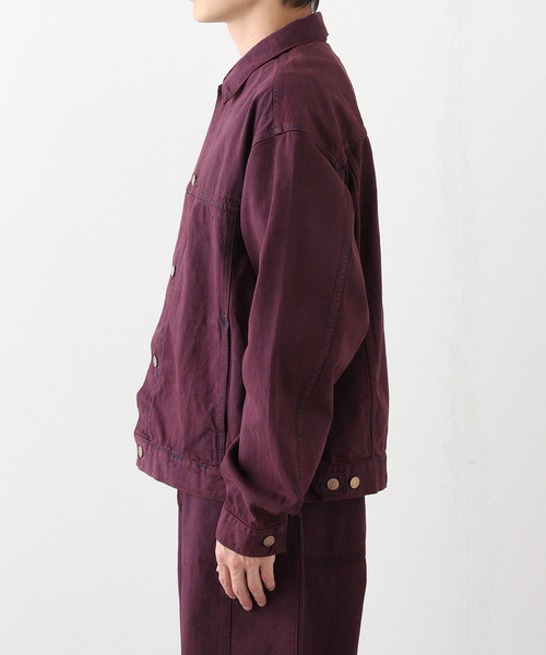 JOURNAL STANDARD J.S HOMESTEAD（ジャーナルスタンダードホームステッド）の「J.S.Homestead / ブリーチカラー デニムトラッカー（デニムジャケット・メンズ・パープル・MEDIUM/LARGE）」の11枚目の写真