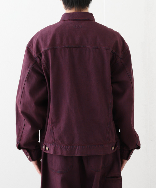 JOURNAL STANDARD J.S HOMESTEAD（ジャーナルスタンダードホームステッド）の「J.S.Homestead / ブリーチカラー デニムトラッカー（デニムジャケット・メンズ・パープル・MEDIUM/LARGE）」の12枚目の写真
