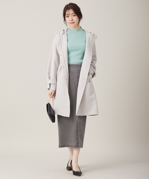 セール】【撥水・UVカット・洗える】フーデットロング コート（その他