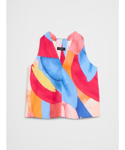 BANANA REPUBLIC FACTORY STORE(バナナリパブリック ファクトリーストア)の「BANANA REPUBLIC FACTORY STORE リネンブレンド Vネックトップス(シャツ/ブラウス・レディース・マルチ・S/XS/L/M)」の3枚目の写真