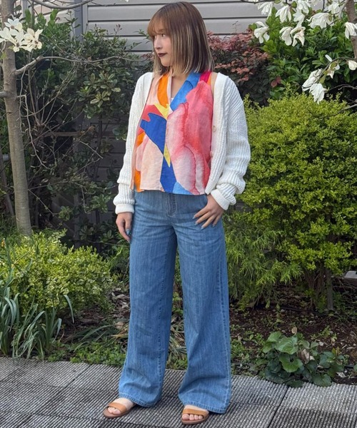 BANANA REPUBLIC FACTORY STORE(バナナリパブリック ファクトリーストア)の「BANANA REPUBLIC FACTORY STORE リネンブレンド Vネックトップス(シャツ/ブラウス・レディース・マルチ・S/XS/L/M)」の6枚目の写真