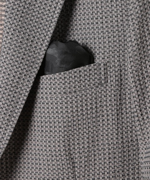 MEN'S BIGI(メンズビギ)の「【ACTIVE TAILOR/アクティブテイラー】3Dサッカープリントストレッチジャケット<EASY CARE>(テーラードジャケット・メンズ・ネイビー/ブルー/グレー・04/03/02/01)」の5枚目の写真