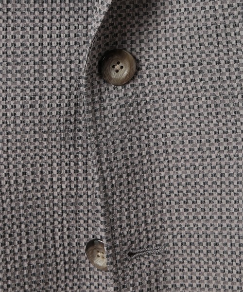 MEN'S BIGI(メンズビギ)の「【ACTIVE TAILOR/アクティブテイラー】3Dサッカープリントストレッチジャケット<EASY CARE>(テーラードジャケット・メンズ・ネイビー/ブルー/グレー・04/03/02/01)」の8枚目の写真