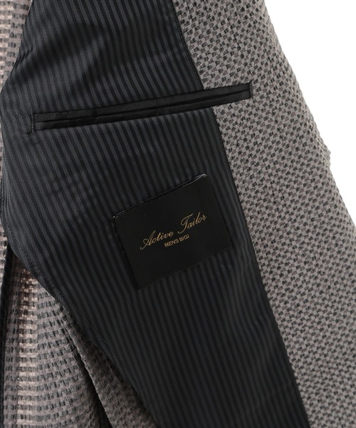 MEN'S BIGI(メンズビギ)の「【ACTIVE TAILOR/アクティブテイラー】3Dサッカープリントストレッチジャケット<EASY CARE>(テーラードジャケット・メンズ・ネイビー/ブルー/グレー・04/03/02/01)」の12枚目の写真