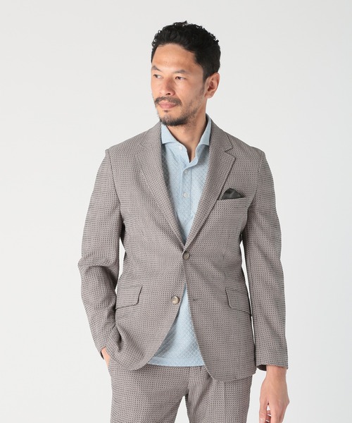 MEN'S BIGI(メンズビギ)の「【ACTIVE TAILOR/アクティブテイラー】3Dサッカープリントストレッチジャケット<EASY CARE>(テーラードジャケット・メンズ・ネイビー/ブルー/グレー・04/03/02/01)」の16枚目の写真