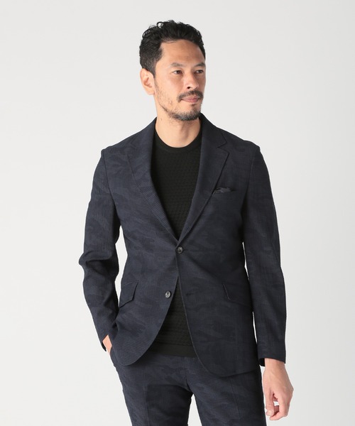 MEN'S BIGI(メンズビギ)の「【ACTIVE TAILOR/アクティブテイラー】3Dサッカープリントストレッチジャケット<EASY CARE>(テーラードジャケット・メンズ・ネイビー/ブルー/グレー・04/03/02/01)」の18枚目の写真