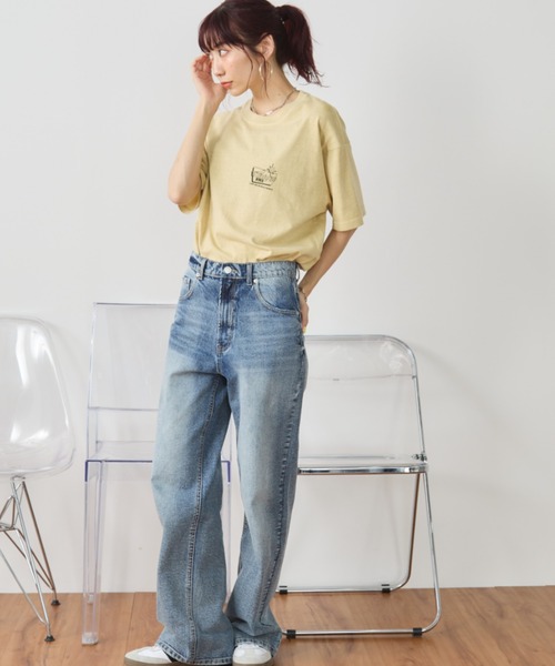 セール】ヴィンテージライクCARプリントTEE（Tシャツ/カットソー